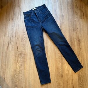 Madewell Women's Skinny Jeans - Dark Blue